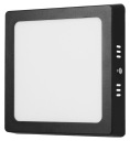 Prisadený LED panel 12W, neblikavý, CCD, štvorcový, silný, neutrálny