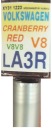 Vw LA3R V8v8 CRANBERRY ČERVENÁ autolakovanie dotykové 10 ml ara