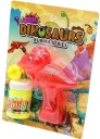ŽIARIACE BUBLIČKOVÉ PISTOLE MYDLOVÉ BUBLINY DINOSAUR LED STROJ