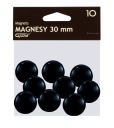 Kancelársky magnet na tabule 30 mm GRAND čierny 10 ks