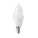 LED žiarovka na sviečku E14 5W C37 studená biela