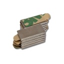 Neodymový magnet 10x5x1 mm s 3M lepiacou páskou 10 ks