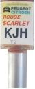 PEUGEOT KJH ROUGE SCARLET PAINT SCRATCH TOUCH