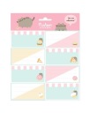 Nálepky na zošity knihy Pusheen mačky Nálepky pre deti do školy