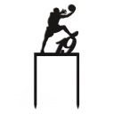 čierny basketbalový topper s 3 číslicami