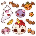 HALLOWEENSKÉ NÁLEPKY NA OKNÁ Dekorácia Mix3 11 ks