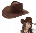 Country Western KOVBOJSKÝ KOVBOJSKÝ KLOBÚK HNEDÝ
