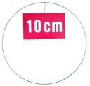 STRIEBORNÝ prsteň/ráfik na lapače snov a makramé, 10 cm