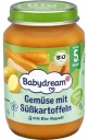 BABYDREAM BIO ZELENINA SO SLADKÝMI HRNCAMI 5m190g S REPKOVÝM OLEJOM