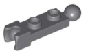 LEGO 1X2 S HÁKOM TMAVO SIVÁ 14419 PRE 2 KS