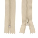 ŠPIRÁLOVÝ Zips #3 TENKÝ - 18 CM - SVETLOBÉŽOVÝ