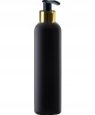 HDPE FĽAŠA 200ml, ČIERNY, ČIERNY A ZLATÝ DÁVKOVAČ