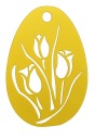 4. Prelamovaný prívesok na jarné vajíčko, kvet TULIPÁN