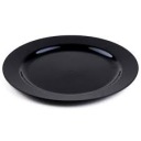 Sabert čierny plastový tanier, 19 cm, pevný, 10 ks
