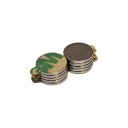 Neodymový magnet 10x1mm s 3M lepiacou páskou 10 ks.