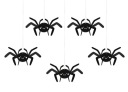Papierové ozdoby Halloween Spiders - 5 ks.