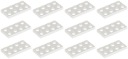 LEGO 3020 TANIER 2x4 biely NOVINKA == (15g) 12 ks.