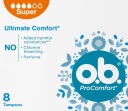 Tampón Super Ultimate Comfort O.B 8 kusov