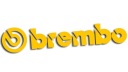 Žltá vysekávaná nálepka BREMBO