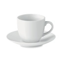 Biela šálka s podšálkou na espresso Midocean 80 ml