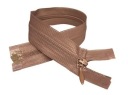 Prekrytý zips, kakaový 1,30 cm