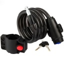 Zámok na bicykel, lankový, BIKE LOCK, KÁBLOVÝ S KĽÚČOM, kotúčový zámok