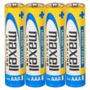 ALKALICKÉ BATÉRIE MAXELL AAA R3 4x 1,5V EFEKTÍVNE BATÉRIE
