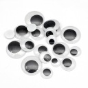 POHYBLIVÉ OČI NA DEKORÁCIU 16-35x4-6mm 20ks