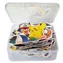 Nálepky Pokémon s Pikachu Sada 50 kusov v kufríku Nálepky pre dieťa ako darček