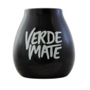 Keramická čierna tekvica s logom Verde 350 ml