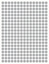 Nálepky CIRCLES Bodky 1cm 300ks Strieborná