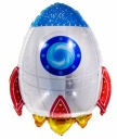Fóliový balón raketa Space 56x75 cm Narodeniny