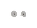 Magnetická spona 14mm na peňaženky, 10 kusov, STRIEBORNÁ
