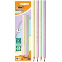 BIC EVOLUTION PASTELOVÁ HB ceruzka nerozbitná BEZ GUMY ODOLNÁ x5