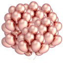 Kovové narodeninové balóny ROSE GOLD - 50 ks