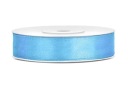 Saténová stuha - PartyDeco - modrá 12 mm x 25 m