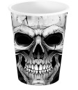 HALLOWEENSKÉ PAPIEROVÉ POHÁRKY LEBKA LEBKA 240ML 6 KS. HALLOWEEN