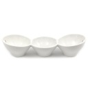 PORCELÁNOVÉ BIELE MISKY NA OMÁČKY, 3 ks MISKY