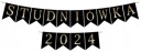 Bannerové girlandové vlajky PROM 2024 čierno-zlaté nápisy