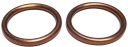 Tesnenie výfukového kolena valca WSK 125, pár 2 kusov, 4,0 mm