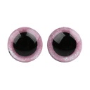 GLITTER RUŽOVÝ MASKOT EYES 12 mm