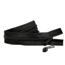 Páska na špirálový zips 5 mm, ČIERNA + 20 zipsov, 10 metrov