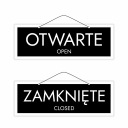 Laminovaný nápis OTVORENÉ ZATVORENÉ-OTVORENÉ/ZATVORENÉ