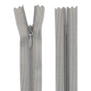 KRYTÉ Zipsy 50cm SVETLO SIVÁ 1 ks.