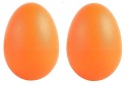 ŠTREPAČKA NA VAJEC - MARACAS VAJCIA - HRKALKA - 2 KS - ORANŽOVÁ