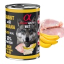 ALPHA SPIRIT Mokré krmivo pre psov RABBIT 400g