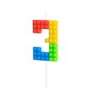 NARODENINOVÁ SVIEČKA LEGO ČÍSLO 3