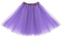 Tylová tutu sukňa pre dievčatá, VÝBORNÁ svetlo fialová, 30 CM, karnevalová