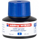 Atrament na dopĺňanie permanentných popisovačov Edding MTK 25 modrý 25 ml