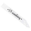 ŠERPA 18 NARODENINY 18 ROKOV 18, BIELA ​​85cm